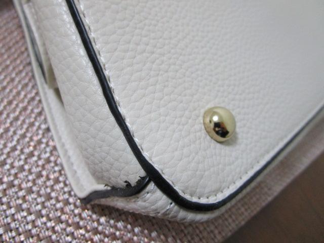 ���g�p ���^�O�t�� �t���[���_�� Fleur KOBE JAPAN 2WAY�n���h�o�b�O 3�� �I�t�z���C�g �^�b�Z���̃`���[���t�� �̎ʐ^3