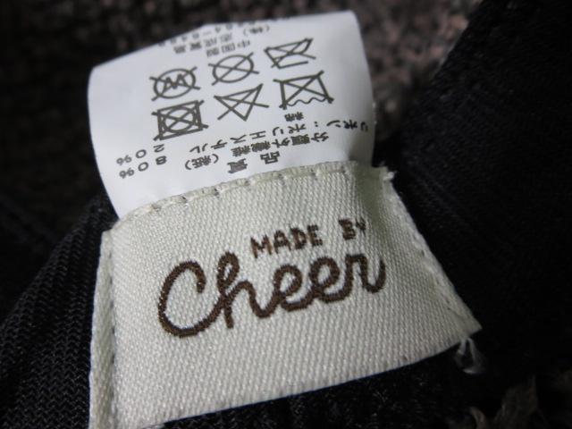 Cheer リボン付きペーパー編み帽子 グレ-ブラウン系 フリーサイズ調整 の写真6