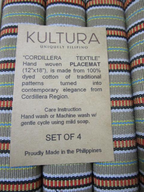 KULTURA �t�B���s�� �����`�����}�b�g �R�b�g�� �D�� �_�[�N�x�[�W�� 4���Z�b�g 40�~32cm �̎ʐ^2