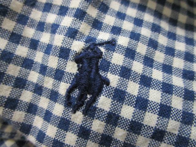 RALPH LAUREN �����t���[���� �R�b�g�� �G�v���� �l�C�r�[�E�M���K���`�F�b�N �����{�� �̎ʐ^5