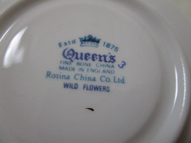 Queen's Rosina China �\�[�T�[�̂� 2���Z�b�g WILD FLOWERS �p���� �̎ʐ^7