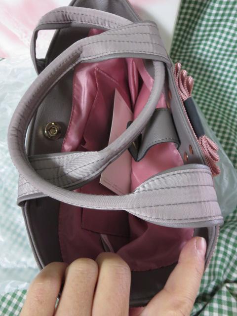 メナード粗品 トートバッグ グレー/ピンク の写真4