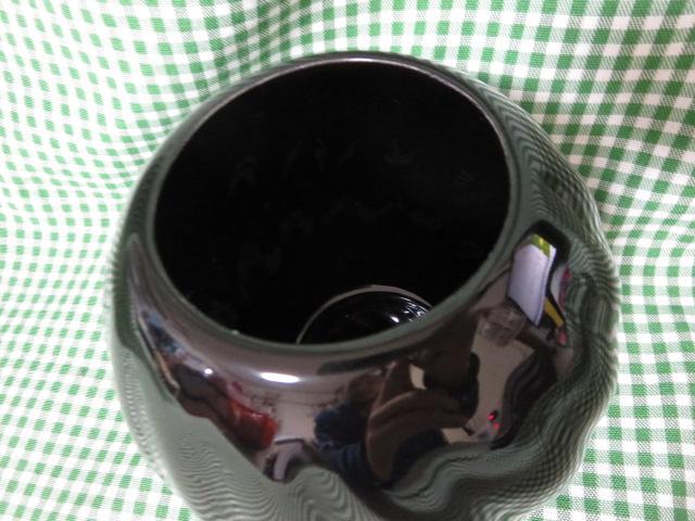 GOTO ORIGINAL 黒丸花瓶 14cm の写真2