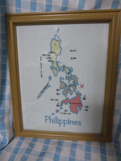 �z�� �t�B���s���̒n�}�̎h�J 34�~42cm �̎ʐ^1