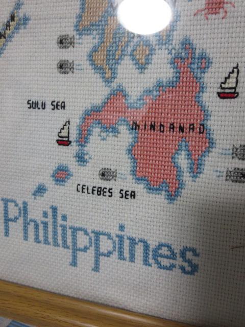 �z�� �t�B���s���̒n�}�̎h�J 34�~42cm �̎ʐ^2