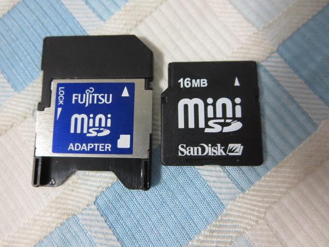 SanDisk miniSD[J[h 16MB&A_v^[Zbg ̎ʐ^1