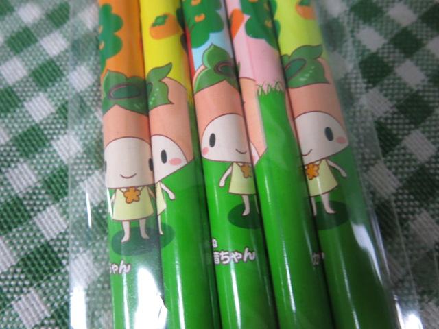 かき音ちゃん 鉛筆5本セットB 和歌山の柿は日本一! の写真2