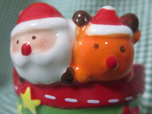 inap noel クリスマス 陶器カップ 洋菓子の空き容器?(M5-8973)