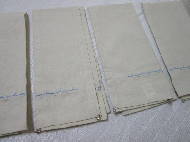 4枚セット インド綿 ランチョンマット 45×30cm 刺繍入り インド製 の写真9