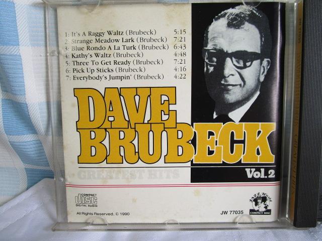 CD DAVE BRUBECK GREATEST HITS VolD2 UEfCEu[xbNEJebg ̎ʐ^5