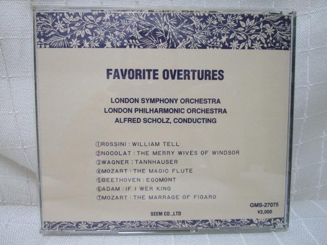 CD FAVORITE OVERTURES tFHbcEI[@eA[X ȖȏW ECAe(bVj[) A At[gEVc ̎ʐ^2