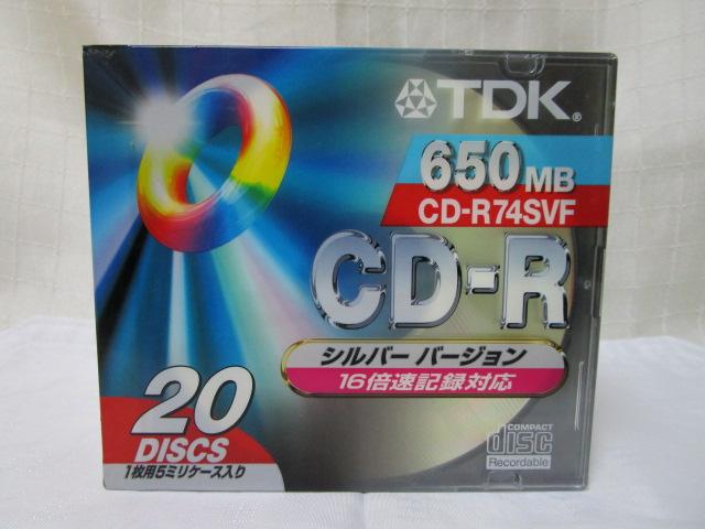 TDK CD-R74SVF 650MB Vo[o[W 16{L^Ή 20 ̎ʐ^1