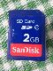 SanDisk SDメモリカード 2GB Class2 の写真1