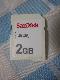SanDisk SDメモリカード 2GB 白のサムネイル