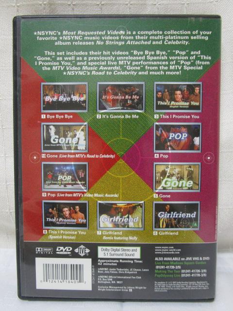 DVD NSYNC MOST REQUESTED HIT VIDEOS ̎ʐ^2