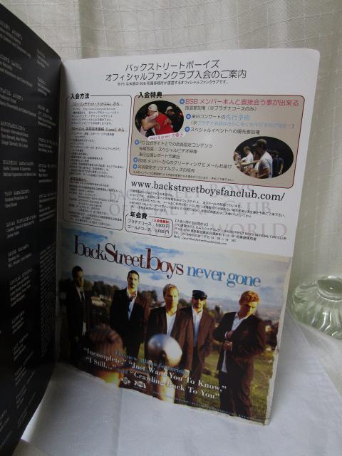 BACKSTREET BOYS obNXg[gE{[CY 2006 never gone tour ptbg ̎ʐ^6